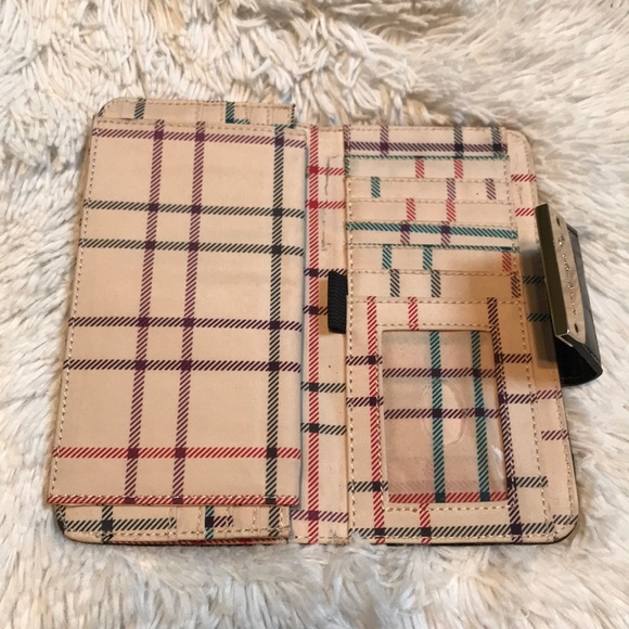 Y2k Liz Claiborne Black Snake Emboss Print Wallet - Picture 5 of 8